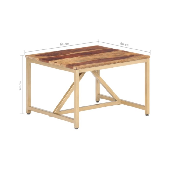 Table d'appoint 60x60x40 cm Bois solide