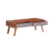 Table basse Gris 110x50x40 cm Bois massif
