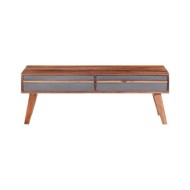 Table basse Gris 110x50x40 cm Bois massif