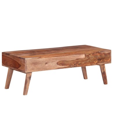 Table basse Gris 110x50x40 cm Bois massif