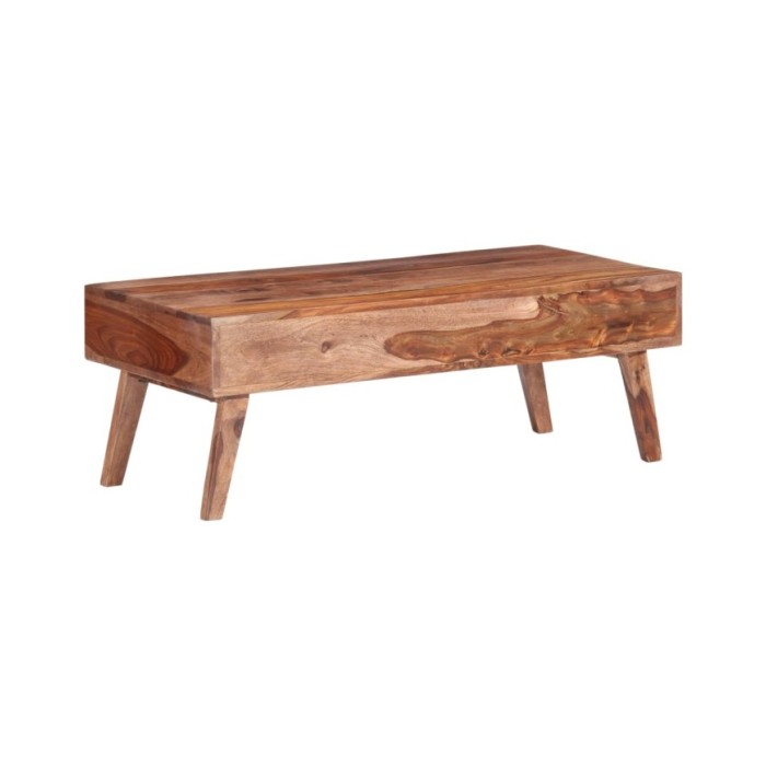 Table basse Gris 110x50x40 cm Bois massif