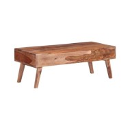 Table basse Gris 110x50x40 cm Bois massif