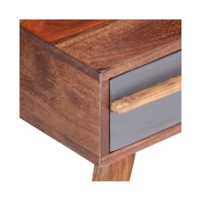Table basse Gris 110x50x40 cm Bois massif