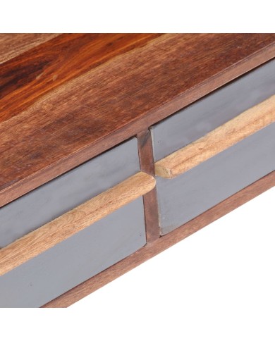 Table basse Gris 110x50x40 cm Bois massif