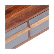 Table basse Gris 110x50x40 cm Bois massif