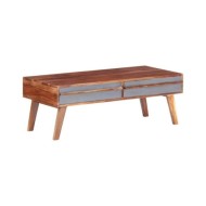 Table basse Gris 110x50x40 cm Bois massif