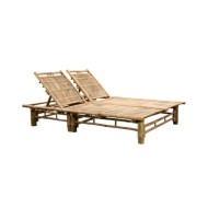 Chaise longue pour 2 personnes Bambou