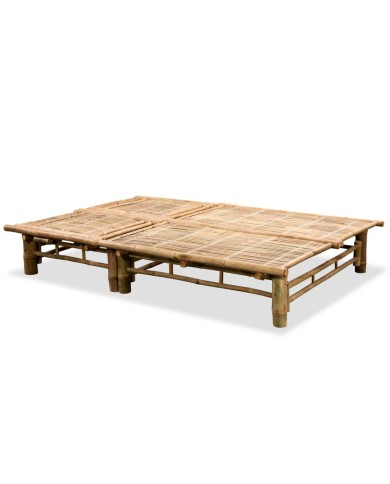 Chaise longue pour 2 personnes Bambou
