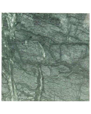 Table basse Vert 40x40x35 cm Pierre véritable et texture marbre