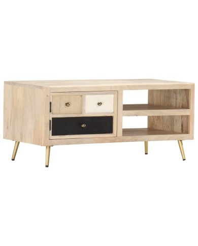 Table basse 90x45x40 cm Bois de manguier massif