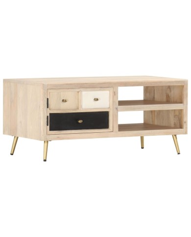 Table basse 90x45x40 cm Bois de manguier massif