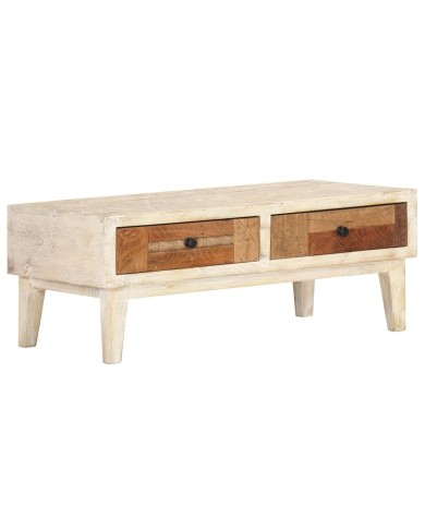Table basse 90 x 50 x 35 cm Bois de récupération massif