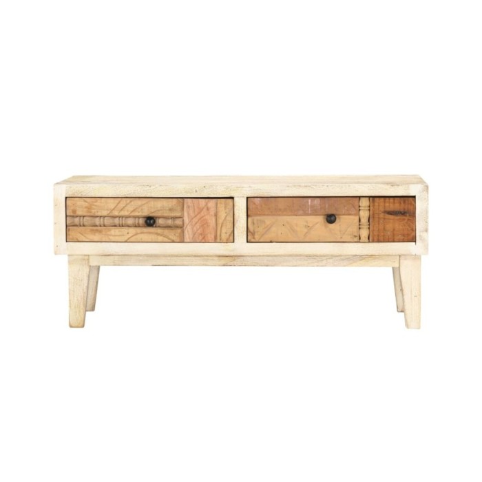Table basse 90 x 50 x 35 cm Bois de récupération massif