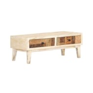 Table basse 90 x 50 x 35 cm Bois de récupération massif