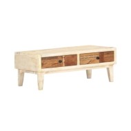 Table basse 90 x 50 x 35 cm Bois de récupération massif
