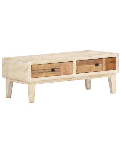 Table basse 90 x 50 x 35 cm Bois de récupération massif