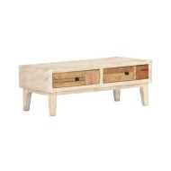 Table basse 90 x 50 x 35 cm Bois de récupération massif