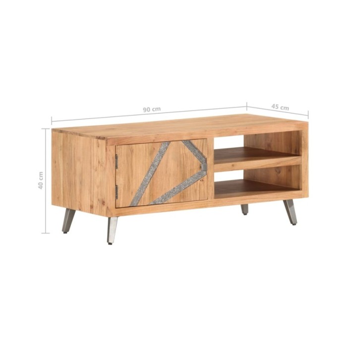 Table basse 90x45x40 cm Bois d'acacia massif