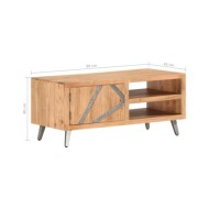 Table basse 90x45x40 cm Bois d'acacia massif