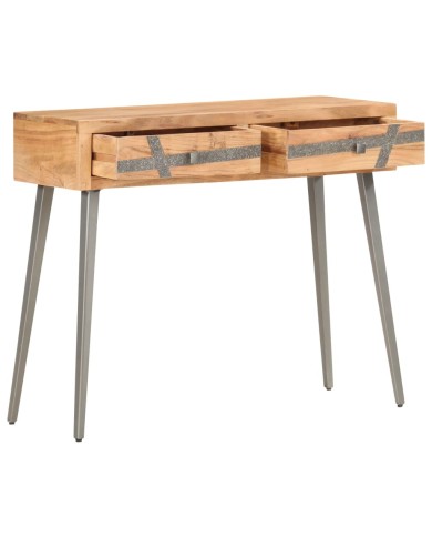 Table console 90 x 30 x 75 cm Bois d'acacia massif