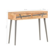 Table console 90 x 30 x 75 cm Bois d'acacia massif