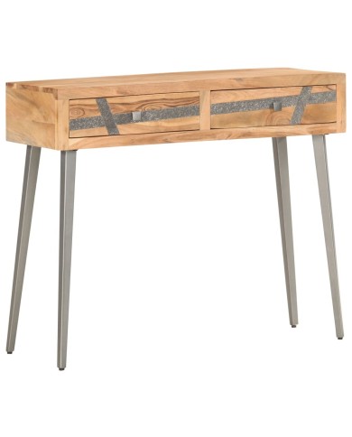 Table console 90 x 30 x 75 cm Bois d'acacia massif