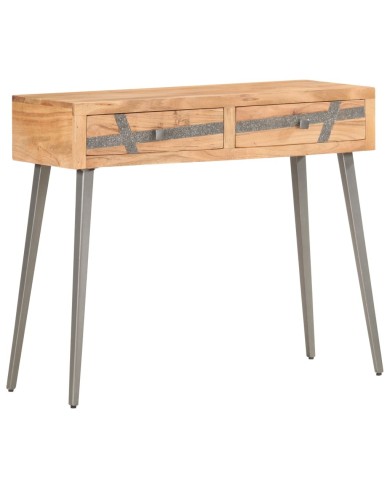Table console 90 x 30 x 75 cm Bois d'acacia massif