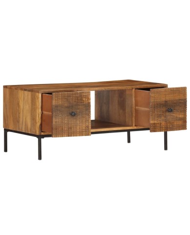 Table basse 90x45x40 cm Bois de manguier massif