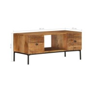 Table basse 90x45x40 cm Bois de manguier massif