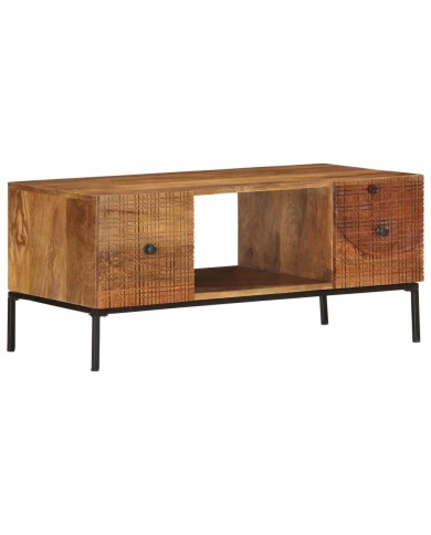 Table basse 90x45x40 cm Bois de manguier massif