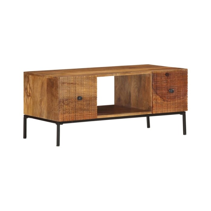 Table basse 90x45x40 cm Bois de manguier massif