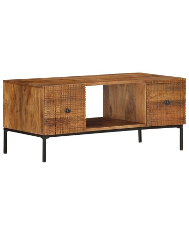 Table basse 90x45x40 cm Bois de manguier massif