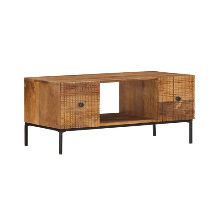 Table basse 90x45x40 cm Bois de manguier massif