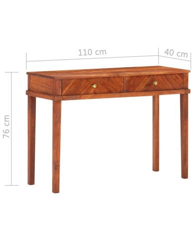 Armoire console 110x40x76 cm Bois d'acacia massif