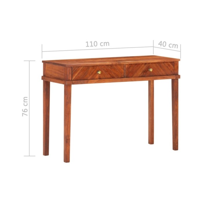 Armoire console 110x40x76 cm Bois d'acacia massif