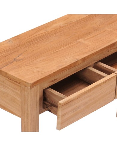 Table console 110x35x75 cm Bois de teck solide