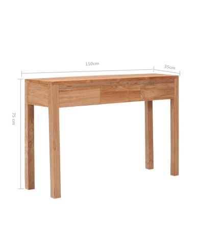 Table console 110x35x75 cm Bois de teck solide