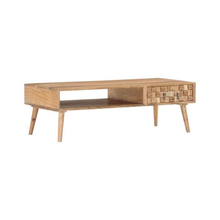 Table basse 110 x 50 x 35 cm Bois d'acacia solide