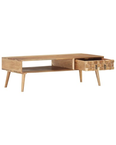 Table basse 110 x 50 x 35 cm Bois d'acacia solide