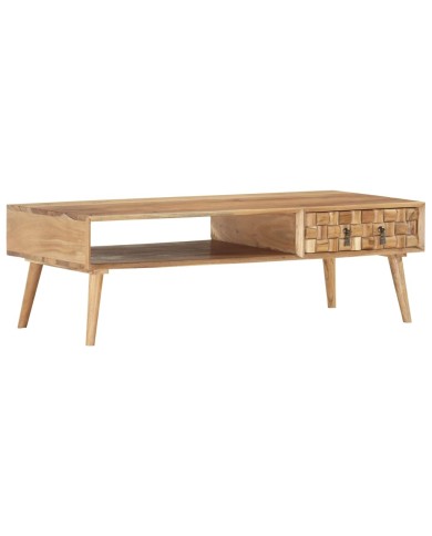 Table basse 110 x 50 x 35 cm Bois d'acacia solide