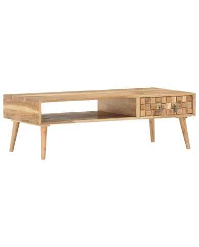Table basse 110 x 50 x 35 cm Bois d'acacia solide