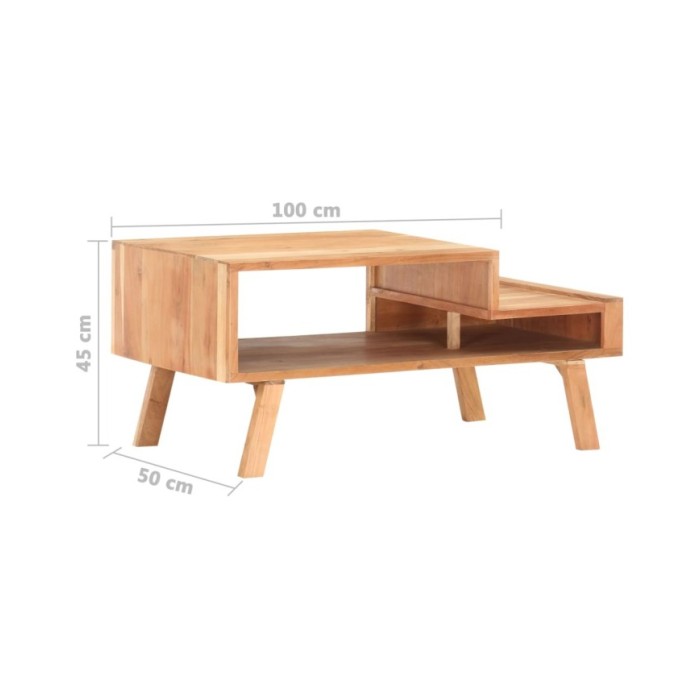 Table basse 100x50x45 cm Bois d'acacia massif