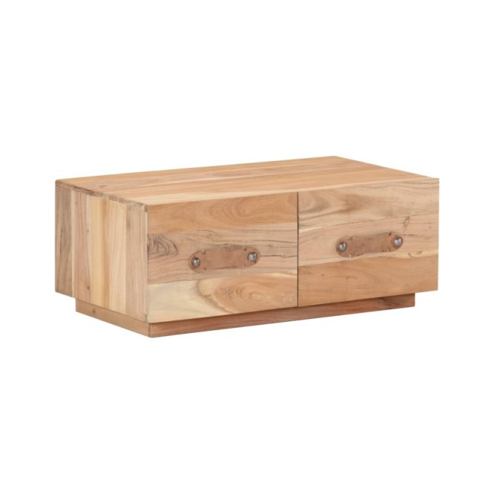 Table basse 90x50x35 cm Bois de récupération massif