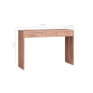 Table console 110x35x75 cm Bois de teck solide
