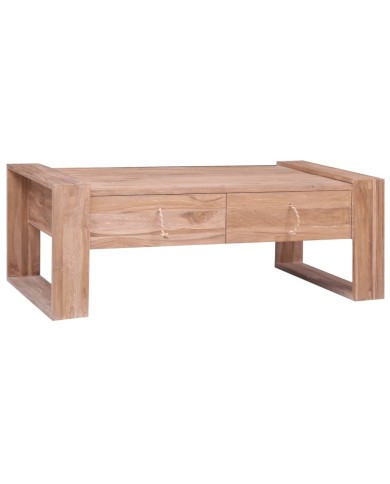 Table basse 110 x 60 x 40 cm Bois de teck massif