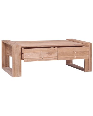 Table basse 110 x 60 x 40 cm Bois de teck massif