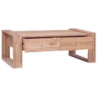 Table basse 110 x 60 x 40 cm Bois de teck massif