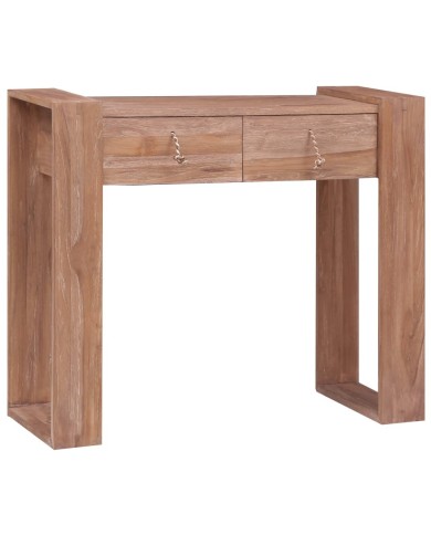 Table console 90x35x75 cm Bois de teck solide
