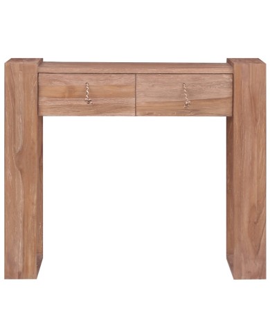 Table console 90x35x75 cm Bois de teck solide