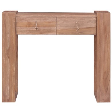 Table console 90x35x75 cm Bois de teck solide